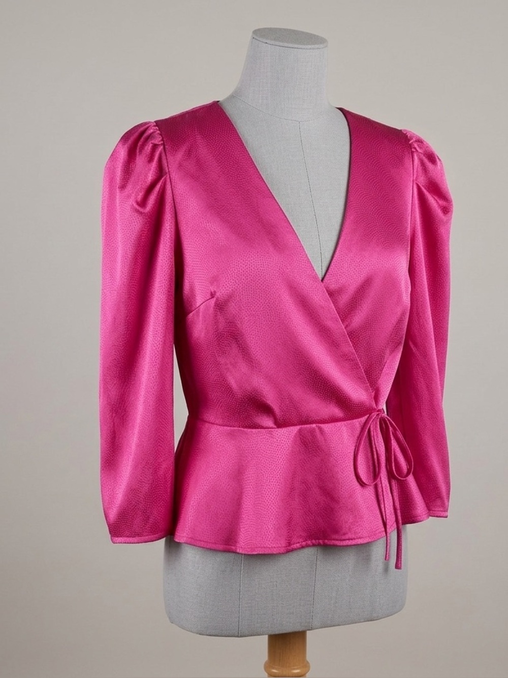 free press Hot Pink Wrap Blouse
